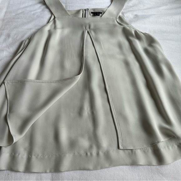 THEORY 100% silk Lylani Double-Georgette Layered Blouse / Size L - Picture 6 of 11